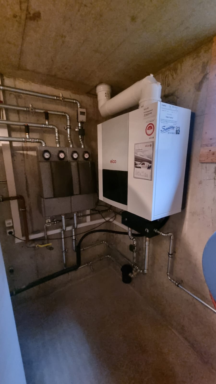Chaufferie à gaz